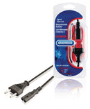 Bandridge BPL1702 Euro Stroomkabel Euro Male - Iec-320-c7 1.80 M Zwart