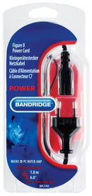 Bandridge BPL1702 Euro Stroomkabel Euro Male - Iec-320-c7 1.80 M Zwart