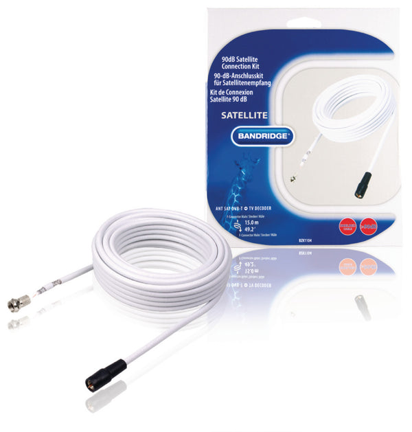 Bandridge Bzk1104 Aansluitkit van 90 db voor Digitale Satellietverbinding 15.0 M
