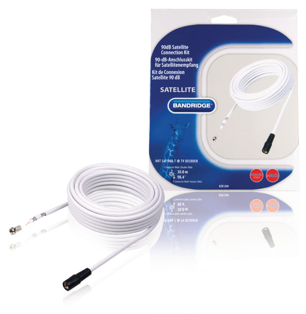 Bandridge Bzk1204 Aansluitkit van 90 db voor Digitale Satellietverbinding 30.0 M