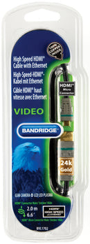 Bandridge Bvl1702 Hoge Snelheids Hdmi Kabel met Ethernet 2.0 M