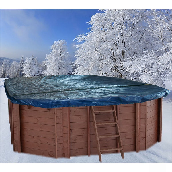 Interline Winterafdekking voor Houten Zwembad Ovaal 8-Hoek 640x400 cm
