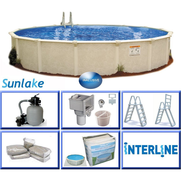 Interline Sunlake Opbouw/Inbouw Zwembad Rond 550cm