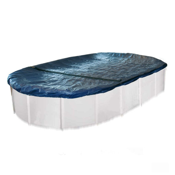 Interline Winterafdekking Ovaal 1050x550 cm Zwart/Zilver