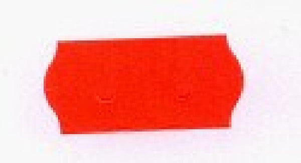 Etiket 2612 fluor rood permanent 6 rol a 1500 stuks