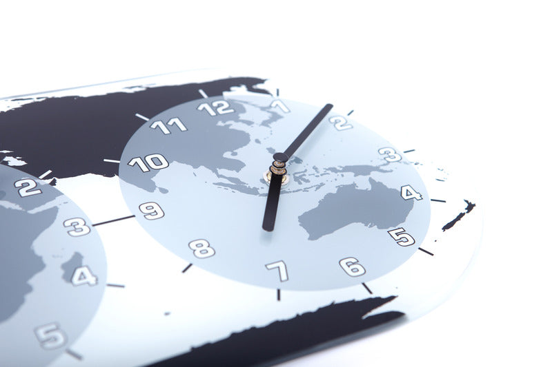 NeXtime NE-8108 Wandklok 50 X 18.6 X 3.6, Glas, 'Mondial'