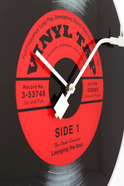 NeXtime NE-8141 Wandklok Dia. 43 Cm, Glas, 'Vinyl Tap'