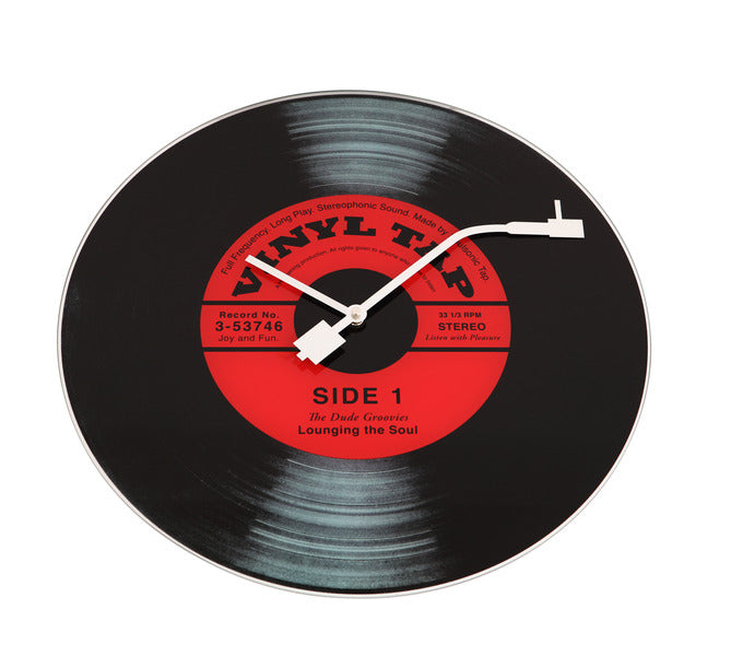NeXtime NE-8141 Wandklok Dia. 43 Cm, Glas, 'Vinyl Tap'