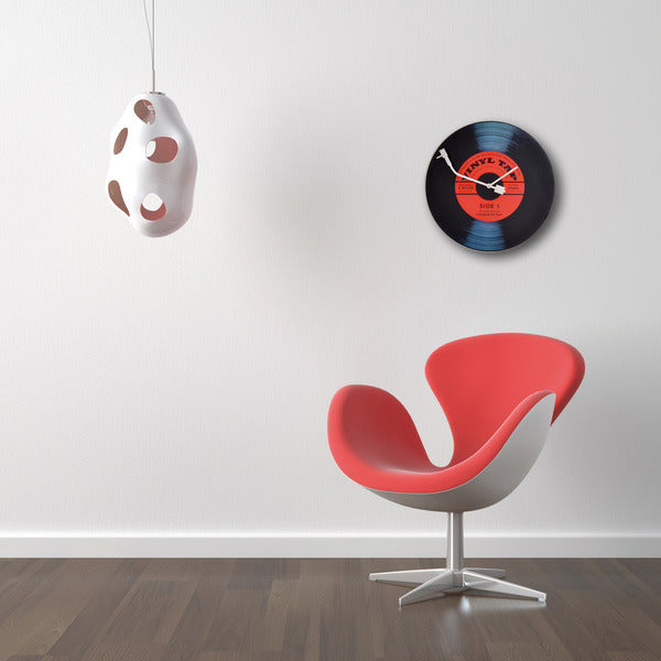 NeXtime NE-8141 Wandklok Dia. 43 Cm, Glas, 'Vinyl Tap'