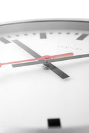 NeXtime NE-3999ST Wandklok Dia. 35 Cm, Geborsteld Aluminium, &#039;Station&#039;