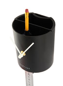 NeXtime NE-3069 Wandklok 40x10 Cm Plastic, Zwart Met Slinger, 'Scholar'