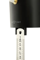 NeXtime NE-3069 Wandklok 40x10 Cm Plastic, Zwart Met Slinger, 'Scholar'