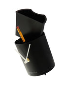 NeXtime NE-3069 Wandklok 40x10 Cm Plastic, Zwart Met Slinger, 'Scholar'