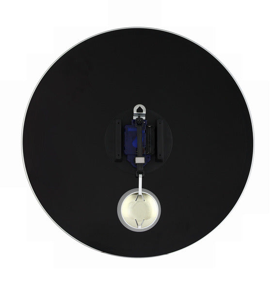 NeXtime NE-8161 Wandklok Dia. 43 X 4.2 Cm, Glas, Zwart, 'Romana'