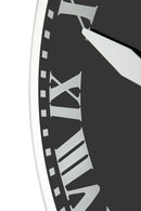 NeXtime NE-8161 Wandklok Dia. 43 X 4.2 Cm, Glas, Zwart, 'Romana'