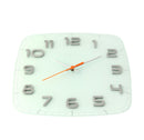 NeXtime NE-8816WI Wandklok 30 X 30 X 3.5 Cm, Glas, Wit, 'Classy Square'