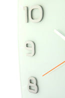 NeXtime NE-8816WI Wandklok 30 X 30 X 3.5 Cm, Glas, Wit, 'Classy Square'