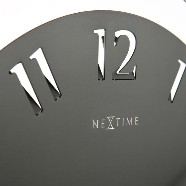 NeXtime NE-5188ZW Tafelklok Dia. 40 X 40.5 Cm, Metaal, Zwart, 'Ting Table'