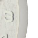 NeXtime NE-3096WI Wandklok Dia. 35 Cm, Hout, Wit, 'Wood Wood Medium'
