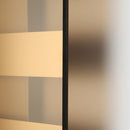 NeXtime NE-2855CO Wandklok 19 X 38 Cm, Glas, Koper, 'Bold Stripes'