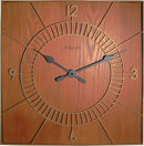 NeXtime NE-3112BR Wandklok 50x50cm Hout, Bruin, 'Wood Square'