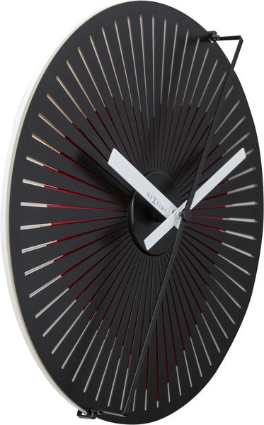 NeXtime NE-3124 Wandklok Dia. 30 Cm, Metaal, Rood, 'Kinegram Heart'