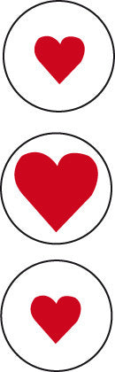 NeXtime NE-3124 Wandklok Dia. 30 Cm, Metaal, Rood, 'Kinegram Heart'