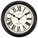 NeXtime NE-3152ZW Wandklok Dia. 21.5 Cm, Metaal, Zwart, 'Amsterdam'