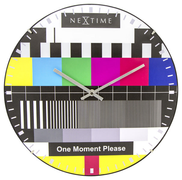 NeXtime NE-3162 Glazen Wandklok Testpage Dome 35 cm