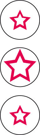 NeXtime NE-3129 Wandklok Dia. 30 Cm, Metaal, Zwart/wit, 'Kinegram Star'