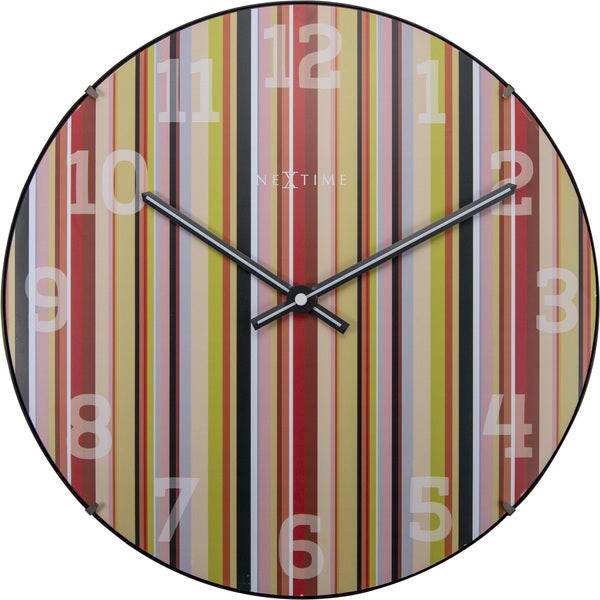 NeXtime NE-3168 Wandklok Dia. 35 Cm, Bol Glas, &#039;Smithy Dome&#039;