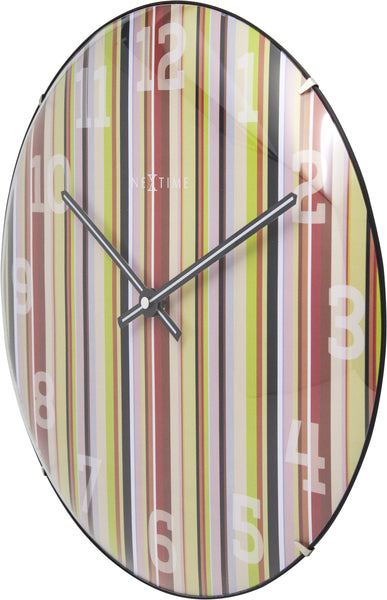 NeXtime NE-3168 Wandklok Dia. 35 Cm, Bol Glas, &#039;Smithy Dome&#039;