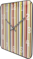 NeXtime NE-3169 Wandklok 35 X 35 Cm, Bol Glas, 'Smithy Square Dome'