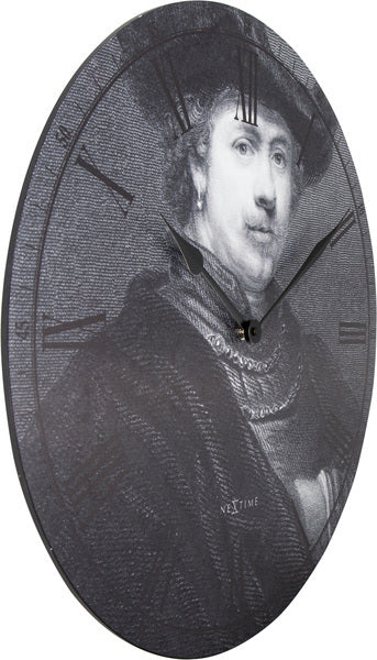 NeXtime NE-3184 Wandklok Dia. 50 Cm, Hout, 'Rembrandt'