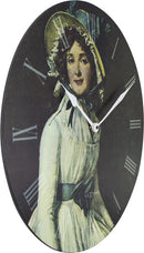 NeXtime NE-3186 Wandklok Dia. 50 Cm, Hout, 'Portrait Of Mrs Serizy'
