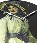NeXtime NE-3186 Wandklok Dia. 50 Cm, Hout, 'Portrait Of Mrs Serizy'