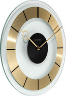 NeXtime NE-2790GO Wandklok Dia. 31 Cm, Glas, Goud, 'Retro'