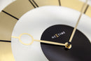 NeXtime NE-2790GO Wandklok Dia. 31 Cm, Glas, Goud, 'Retro'