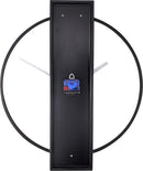 NeXtime NE-3195ZW Wandklok 50.8x58.2x4.3, Hout/Steel, Zwart