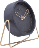 NeXtime NE-5204ZW Tafelklok 17.5x15.5x5 Cm, Polyresin, Zwart