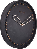 NeXtime NE-3197ZW Wandklok Dia. 35 Cm, Polyresin, Zwart