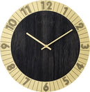 NeXtime NE-3198GO Wandklok Dia. 35 Cm, Hout/metaal, Goud