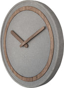 NeXtime NE-3211 Wandklok Dia. 39.5 Cm, Polyresin/hout, Grijs