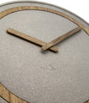 NeXtime NE-3211 Wandklok Dia. 39.5 Cm, Polyresin/hout, Grijs
