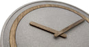NeXtime NE-3211 Wandklok Dia. 39.5 Cm, Polyresin/hout, Grijs