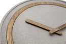 NeXtime NE-3211 Wandklok Dia. 39.5 Cm, Polyresin/hout, Grijs