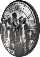 NeXtime NE-3213 Wandklok Dia. 39.5 Cm, Plastic, Zwart