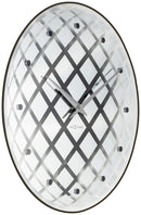 NeXtime NE-8185ZI Wandklok Dia. 43 Cm, Glas/spiegel, Zilver
