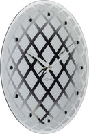 NeXtime NE-8185ZI Wandklok Dia. 43 Cm, Glas/spiegel, Zilver