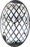 NeXtime NE-8185ZI Wandklok Dia. 43 Cm, Glas/spiegel, Zilver